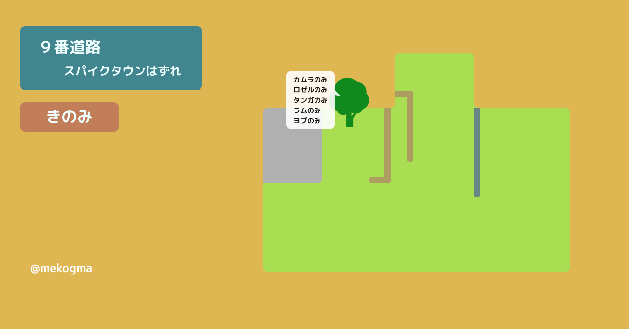 9番道路 スパイクタウンはずれ