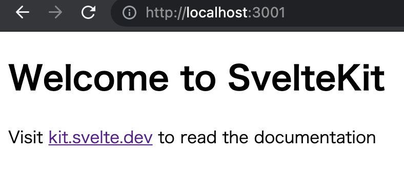 Svelte kit hello world