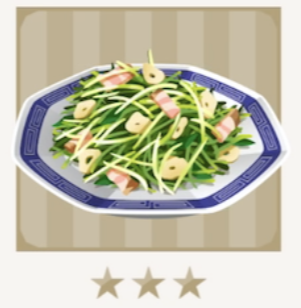 豆苗のガーリック炒め